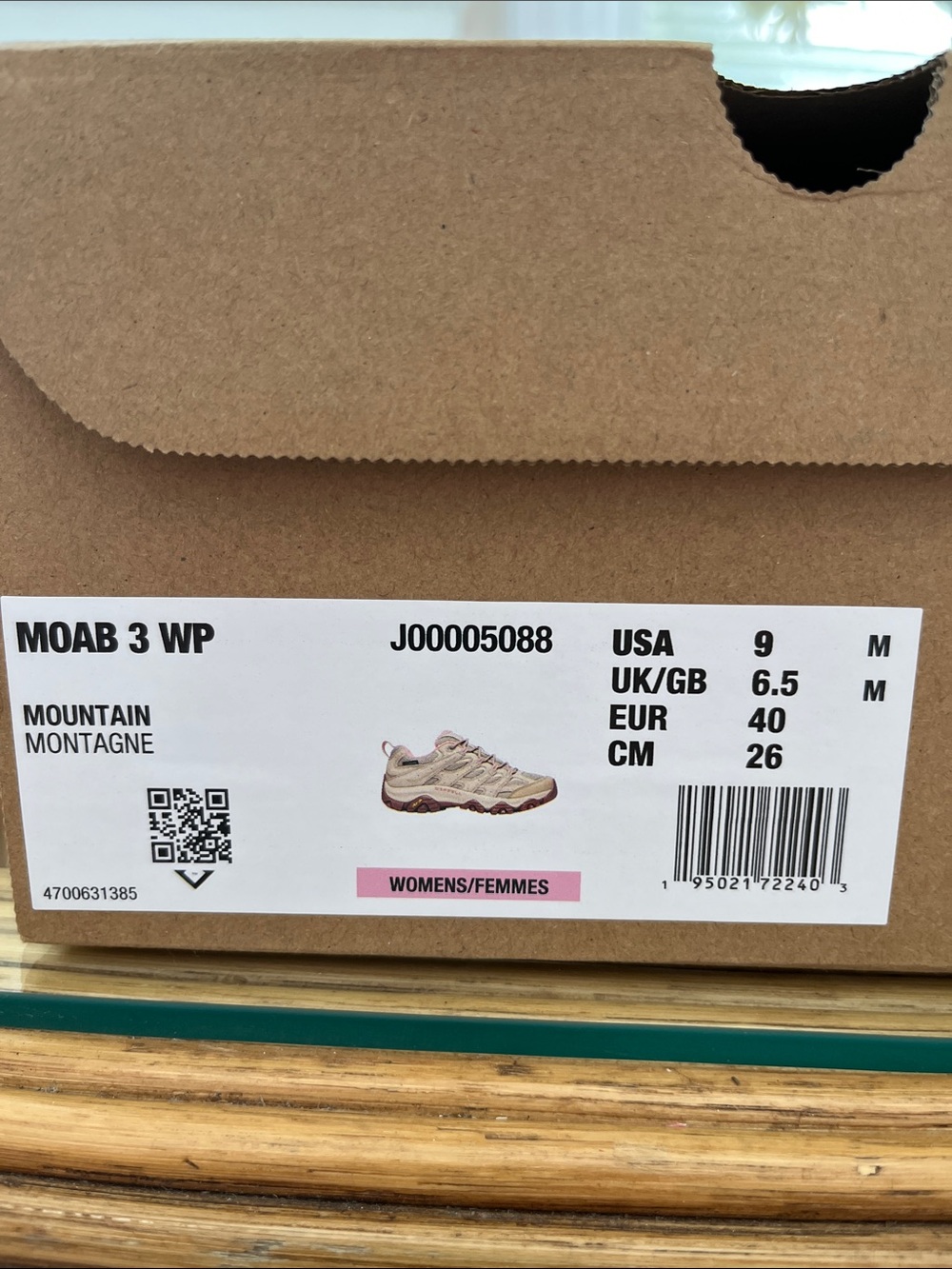 NIB - Women’s Merrell Moab 3 WATERPROOF Size 9 M - Mountain - Picture 5 of 13
